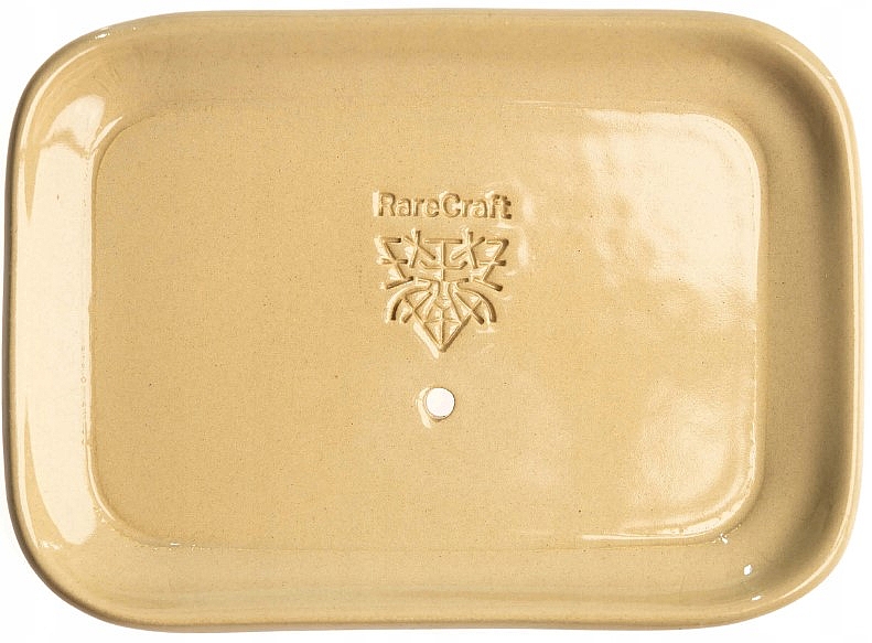 Ceramiczna mydelniczka, kremowa - RareCraft Soap Dish — Zdjęcie N1