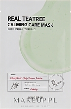 PREZENT! Kojąca maseczka do twarzy z zieloną herbatą - Some By Mi Real Tea Tree Calming Care Mask — Zdjęcie N1