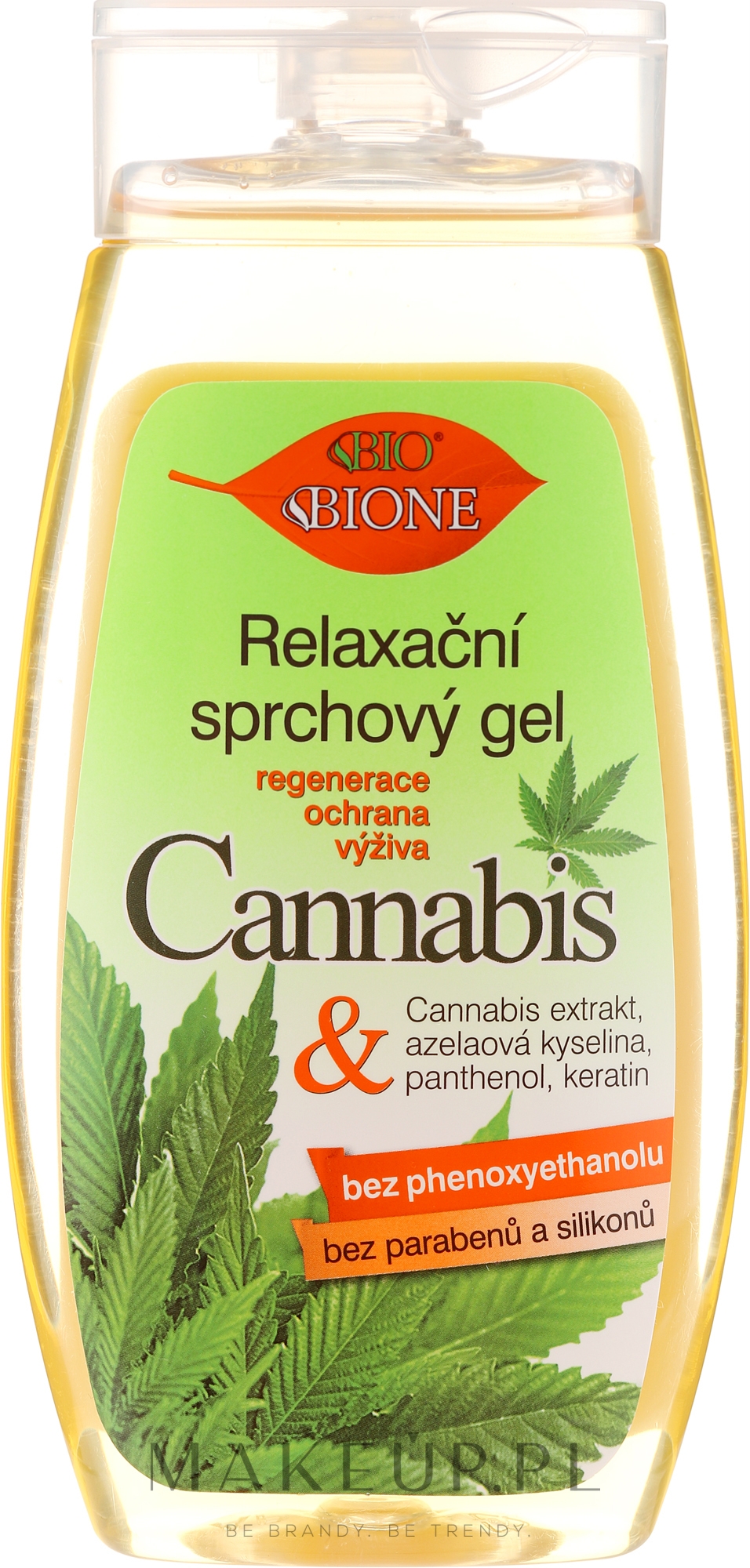Relaksujący żel pod prysznic z olejem konopnym - Bione Cosmetics Cannabis Relaxing Shower Gel — Zdjęcie 260 ml
