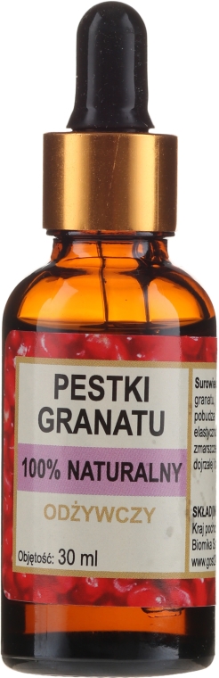 Naturalny olejek z pestek granatu - Biomika — Zdjęcie N1