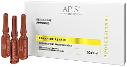 Ampułki rewitalizujące z ceramidami i beta-glukanem - APIS Professional Ceramide Repair Rebuilding Ampoules — Zdjęcie N1