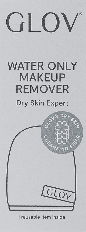 Rękawiczka do demakijażu do cery suchej, szara - Glov Expert Dry Skin — Zdjęcie N2