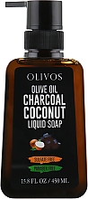 Kup Mydło w płynie z węglem aktywnym i olejem kokosowym - Olivos Olive Oil Charcoal Coconut Liquid Soap