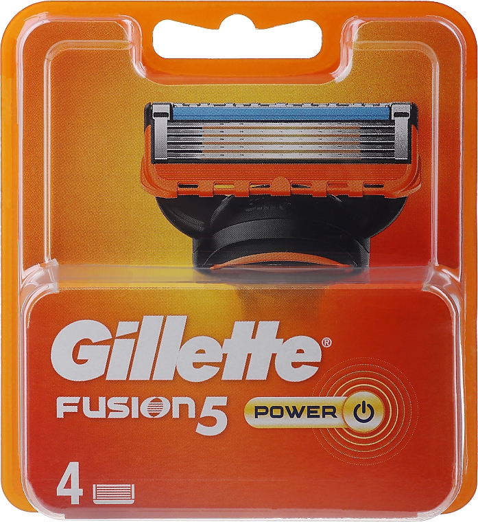 Wymienne wkłady do maszynki, 4 szt. - Gillette Fusion Power — Zdjęcie N1