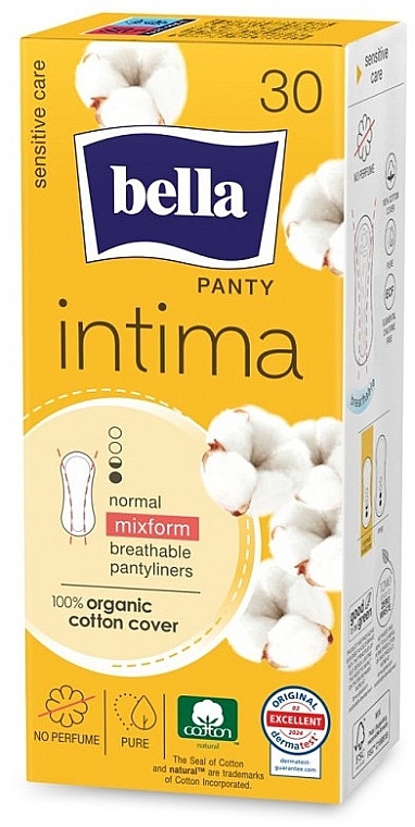 Wkładki higieniczne Panty Intima Mixform, 30 szt. - Bella — Zdjęcie N1