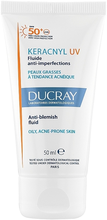 Fluid przeciw niedoskonałościom do twarzy - Ducray Keracnyl UV Anti Blemish Fluid SPF50+ — Zdjęcie N1