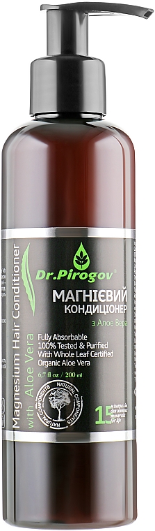 Odżywka magnezowa do włosów z aloesem - Dr.Pirogov Magnesium Conditioner — Zdjęcie N2