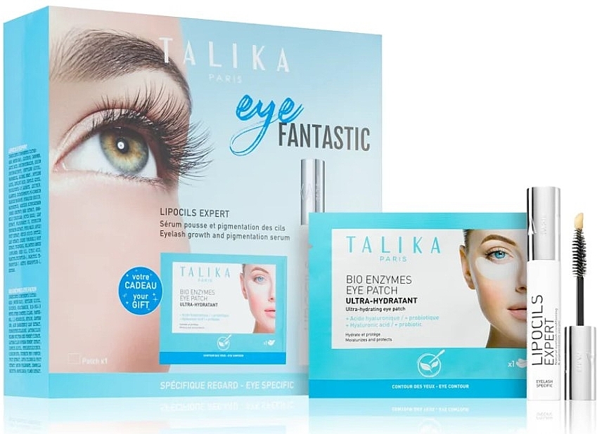 Zestaw do konturów oczu - Talika Eye Fantastic (eye patch/1pc + eyelash ser/3.8ml) — Zdjęcie N1