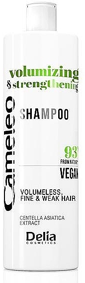 Szampon do włosów cienkich, osłabionych i pozbawionych objętości - Delia Cameleo Volume & Strengthening Shampoo — Zdjęcie N1