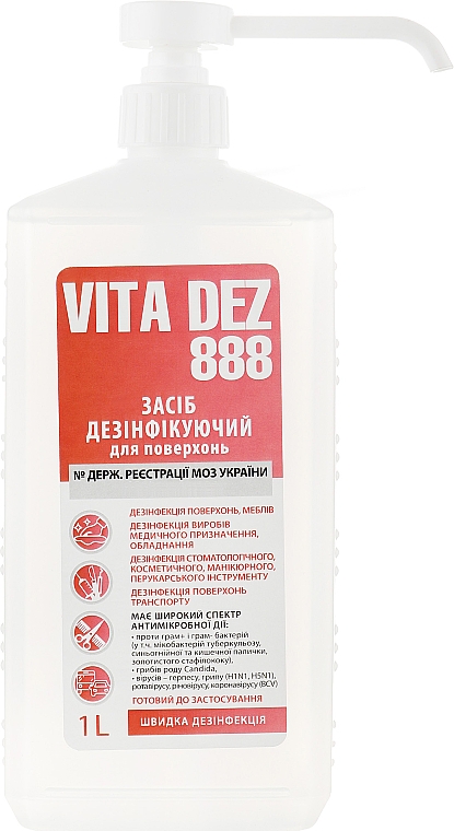 Środek do dezynfekcji powierzchni - Vita Dez 888 — Zdjęcie N1