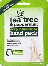 Kup Maska -rękawiczki na dłonie - Xpel Marketing Ltd Tea Tree & Peppermint Deep Moisturising Hand Pack