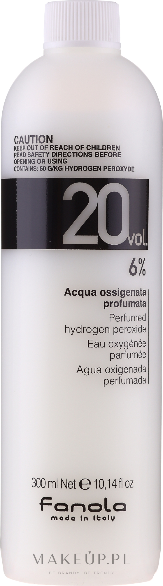 Emulsja utleniająca - Fanola Acqua Ossigenata Perfumed Hydrogen Peroxide Hair Oxidant 20vol 6% — Zdjęcie 300 ml