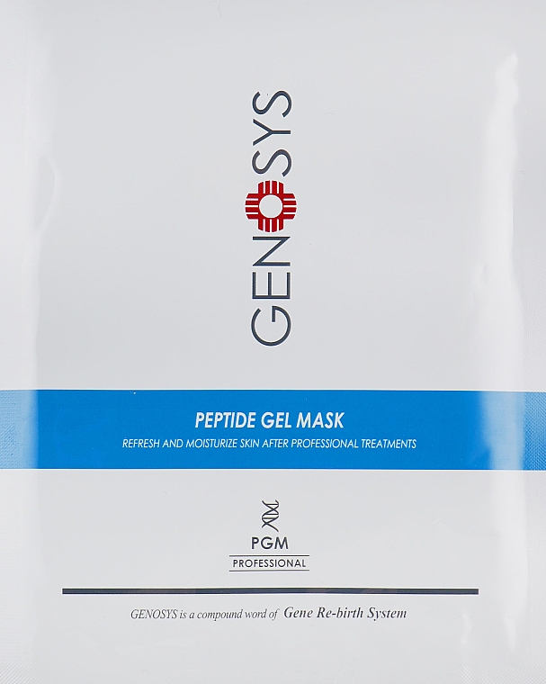 Maska w płachcie o działaniu kojącym i nawilżającym - Genosys Pepetide Gel Mask Kit — Zdjęcie N1