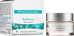 Wyrównujący koloryt krem rozjaśniający do twarzy - AVA Laboratorium Whitening Complex Intensive Care Brightening Face Cream SPF30 — Zdjęcie N2