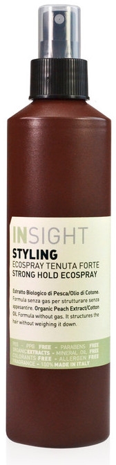 Delikatny lakier bez gazu do włosów - Insight Styling Strong Hold Ecospray — Zdjęcie N1