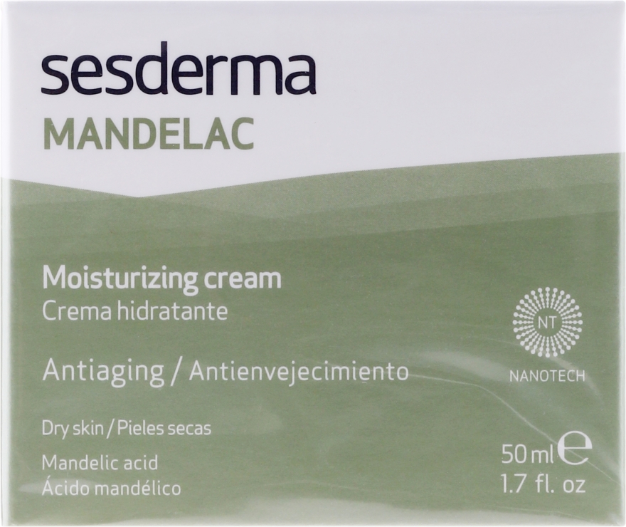Nawilżający krem z kwasem migdałowym - SesDerma Laboratories Mandelac Moisturizing Cream — Zdjęcie N1