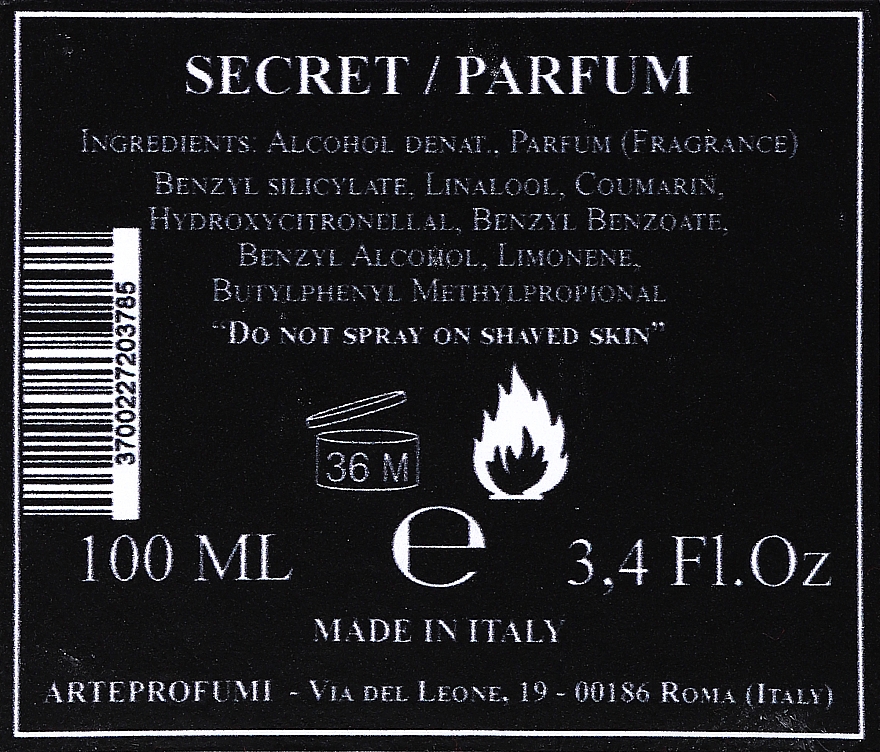 Arte Profumi Secret - Perfumy  — Zdjęcie N3