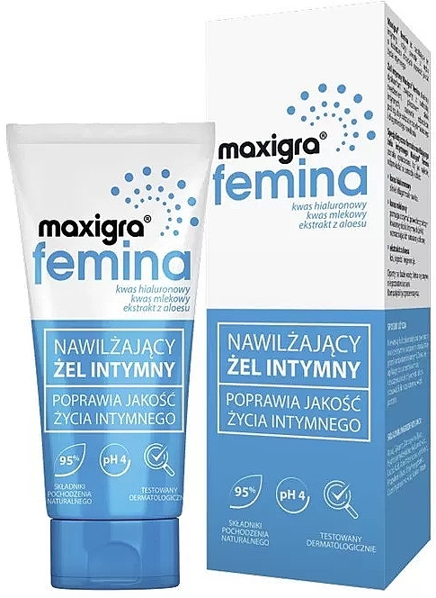 Nawilżający żel do higieny intymnej - Polpharma Maxigra Femina — Zdjęcie N1