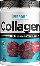 Kolagen z Witaminą C i cynkiem, malina - Pure Gold Collagen Marha — Zdjęcie N1