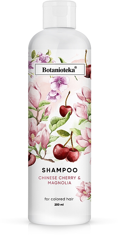Szampon do włosów farbowanych, Magnolia i Wiśnia Chińska - Botanioteka Shampoo For Dyed Hair