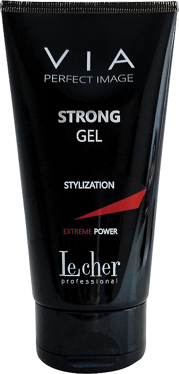 Ekstra mocny żel do włosów - Lecher Professional Via Perfect Image Strong Gel — Zdjęcie N1