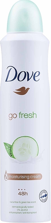 Antyperspirant-dezodorant w sprayu Ogórek i zielona herbata - Dove Go Fresh Cucumber & Green Tea Scent Antiperspirant Deodorant — Zdjęcie N3