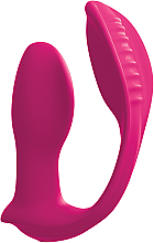 Stymulator wibracyjny o podwójnym działaniu i ze zdalnym sterowaniem, różowy - PipeDream Threesome Double Ecstasy Pink — Zdjęcie N4