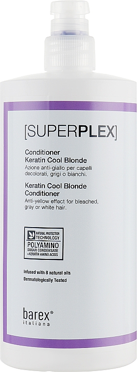 Odżywka keratynowa Zimny blond - Barex Italiana Superplex Conditioner Cool Blonde — Zdjęcie N3