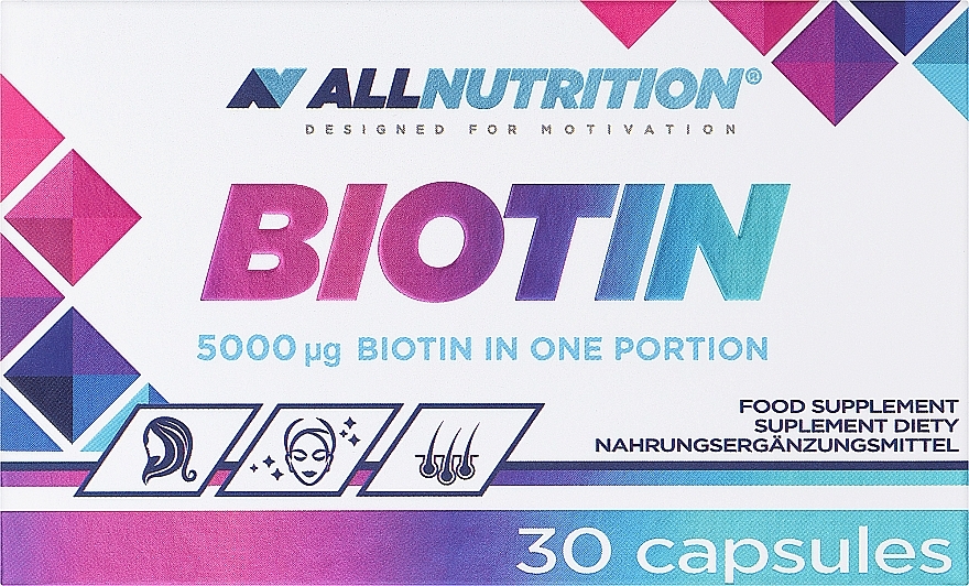 PREZENT! Suplement diety Biotyna - Allnutrition Biotin — Zdjęcie N1