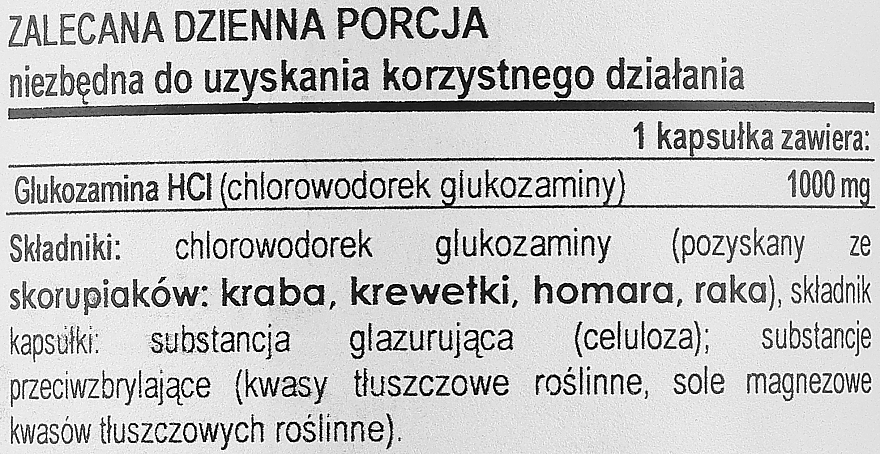 Suplement diety z glukozaminą, 1000 mg - Now Foods Glucosamine  — Zdjęcie N4