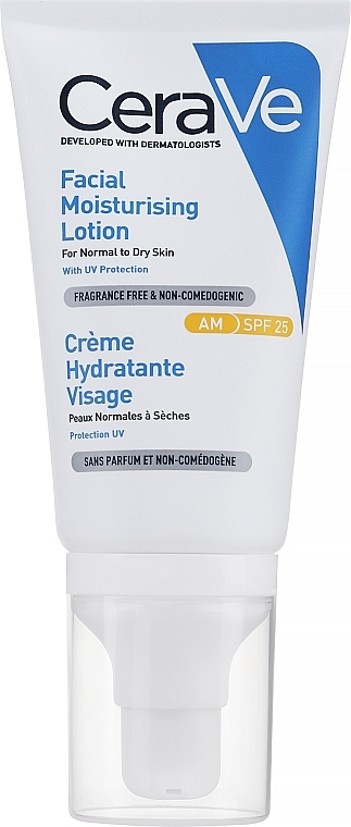 Nawilżający krem do twarzy na dzień do skóry normalnej i suchej - CeraVe Facial Moisturising Cream SPF25 — Zdjęcie N5