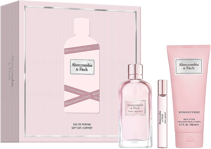 Abercrombie & Fitch First Instinct - Zestaw (edp/100ml + edp/15ml + b/lot/200ml) — Zdjęcie N1