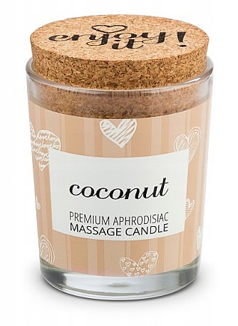 Świeca do masażu Kokos - Magnetifico Enjoy It Premium Aphrodisiac Massage Candle Coconut — Zdjęcie N4