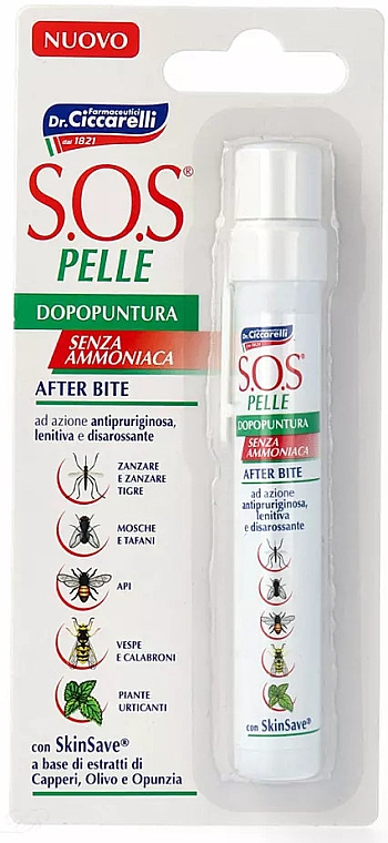 Kojący sztyft po ukąszeniach owadów - Dr. Ciccarelli S.O.S. Pelle After Bite Pen — Zdjęcie N1