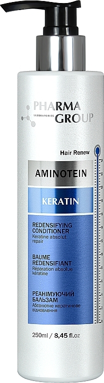 PRZECENA! Rewitalizujący balsam do włosów - Pharma Group Laboratories Aminotein + Keratin Redensifying Conditioner * — Zdjęcie N1