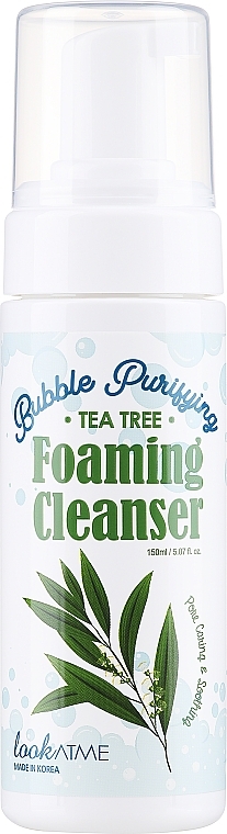 Pianka do mycia twarzy - Look At Me Bubble Purifying Foaming Facial Cleanser Tea Tree Foam — Zdjęcie N1