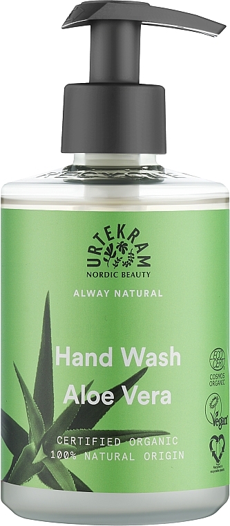 Organiczne regenerujące mydło w płynie do rąk Aloes - Urtekram Aloe Vera Hand Soap Organic — Zdjęcie N1