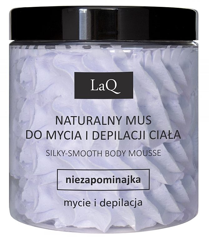 Naturalny mus do mycia i depilacji ciała Niezapominajka - LaQ Silky-Smooth Body Mousse — Zdjęcie N1