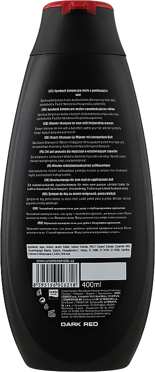 Szampon-żel pod prysznic dla mężczyzn - Lilien For Men Body & Hair Dark Red Shower & Shampoo — Zdjęcie N2