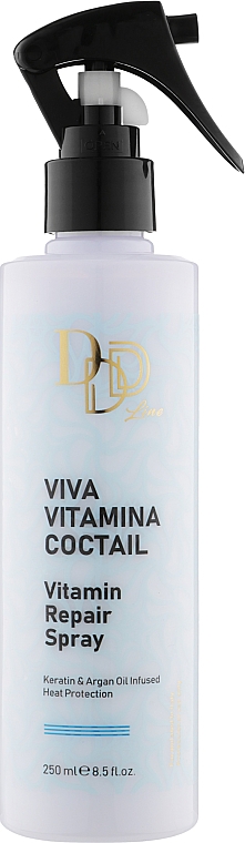 Rewitalizujący spray do włosów Moc witamin - Clever Hair Cosmetics 3D Line Viva Vitamina Coctail Repair Spray — Zdjęcie N1