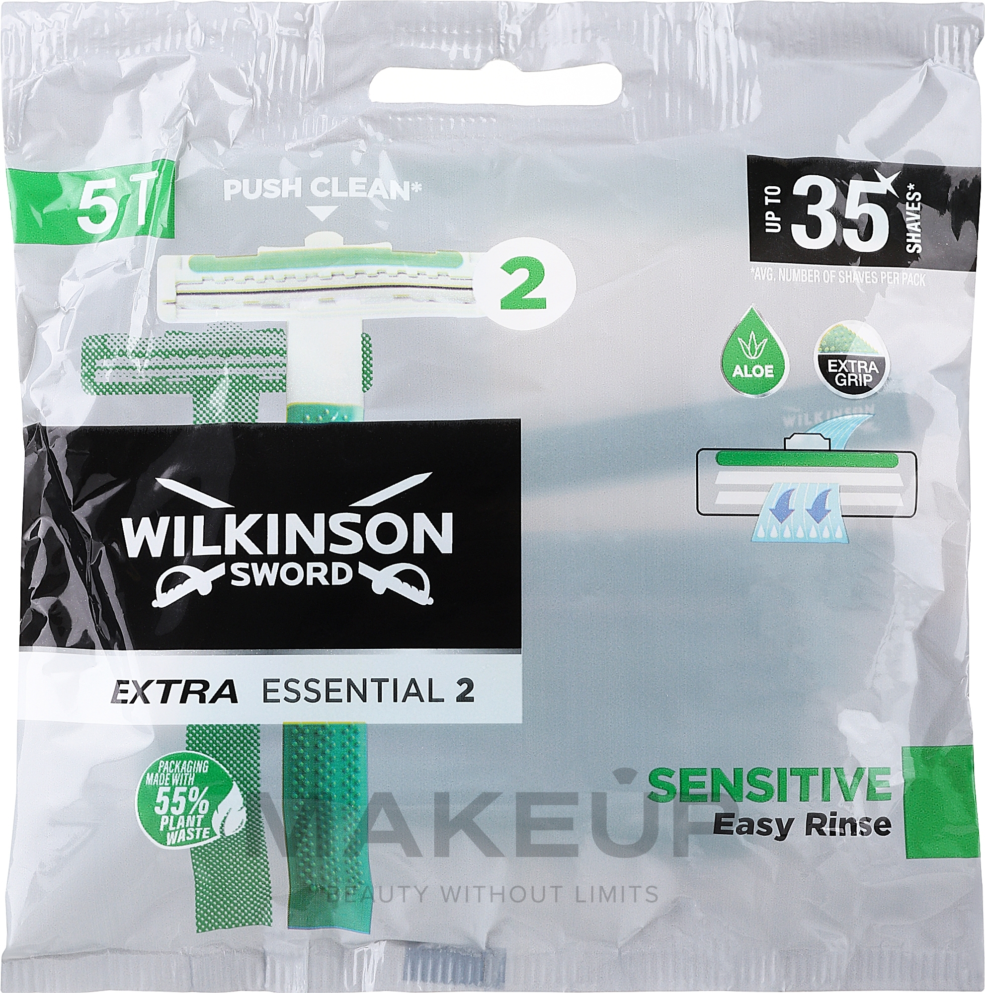 Maszynka do golenia, 5 szt. - Wilkinson Rasoio Extra Essential 2 Sensitive — Zdjęcie 5 szt.