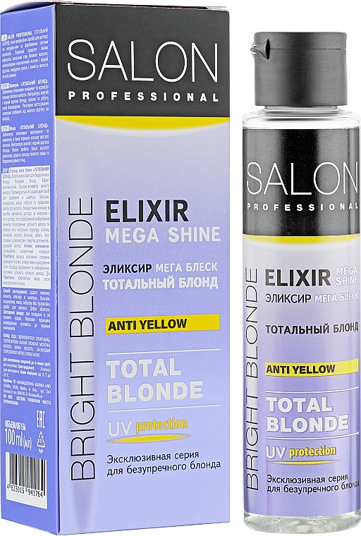Eliksir do włosów - Salon Professional Elixir Mega Shine Anti Yellow Total Blonde — Zdjęcie N1