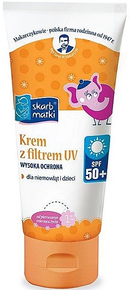 Krem z filtrem dla dzieci i niemowląt SPF 50+ - Skarb Matki Filter Cream For Kids — Zdjęcie N1