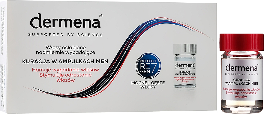 Ampułki przeciw wypadaniu włosów dla mężczyzn - Dermena Hair Care Men Anti Hair Loss Treatment Ampoules — Zdjęcie N1