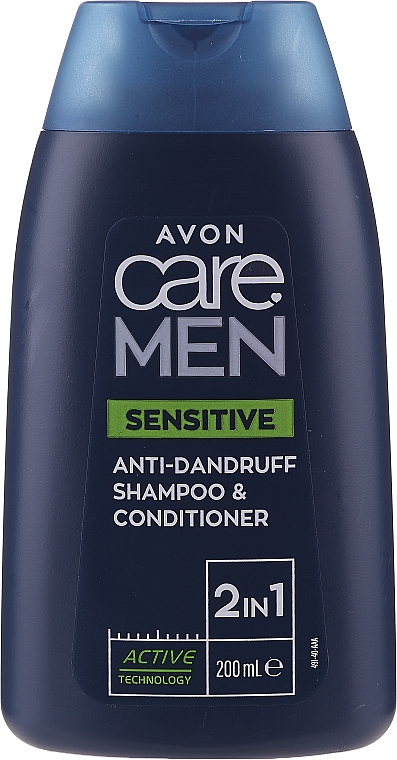 Delikatny przeciwłupieżowy szampon i odżywka 2 w 1 dla mężczyzn - Avon Care Men Sensitive 2-in-1 Anti Dandruff Shampoo & Conditioner — Zdjęcie N1
