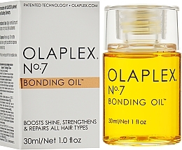 Silnie skoncentrowany bardzo lekki wygładzający olejek do włosów - Olaplex №7 Bonding Oil — Zdjęcie N2