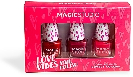 Zestaw lakierów do paznokci - Magic Studio Love Vibes 3 Nail Polishes (nail/polish/3x1.8ml) — Zdjęcie N1