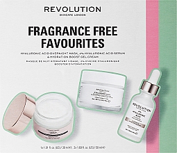 Zestaw - Revolution Skincare Fragrance Free Favourites Collection (ser/30ml + cr/50ml + mask/50ml) — Zdjęcie N1