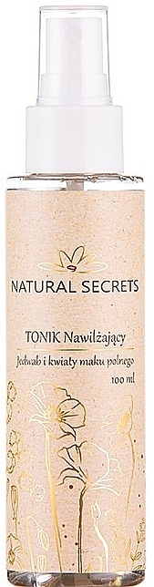 Tonik nawilżający Jedwab i kwiaty maku polnego - Natural Secrets Moisturizing Tonic — Zdjęcie N1