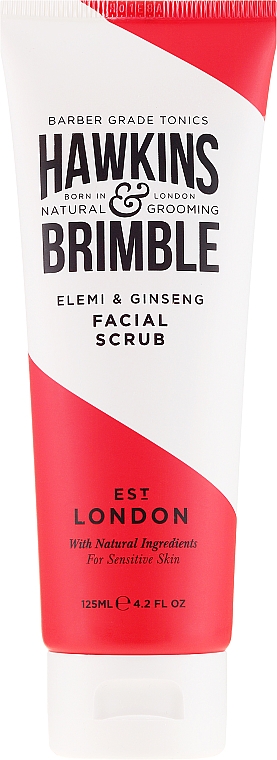 Peeling do twarzy przed goleniem - Hawkins & Brimble Elemi & Ginseng Pre Shave Scrub — Zdjęcie N2